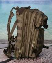 Donkergroene rugzak 25 liter