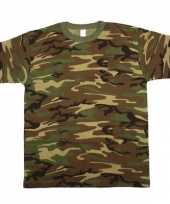 T shirt korte mouw camouflage print